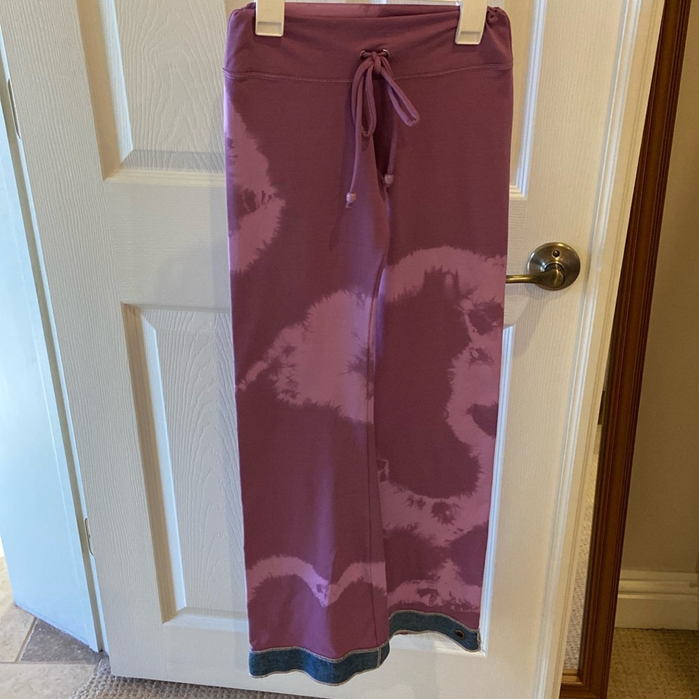 Purple Brazilian body conscious athletic pants! One of the kind! Wicking fabric